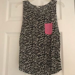 Pink Victoria secret animal print tank